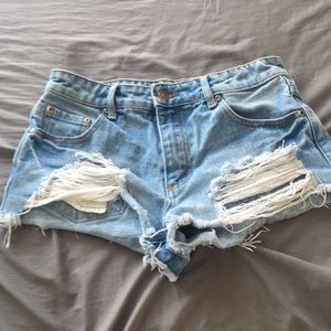 Denim shorts